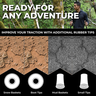 Sakerplus Ultralight Folding Aluminum Trekking Poles