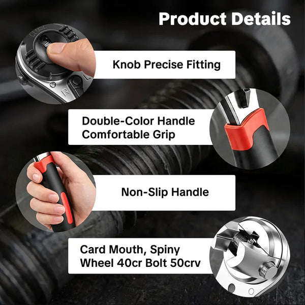 Sakerplus® 6-22mm Adjustable Universal Ratchet Wrench