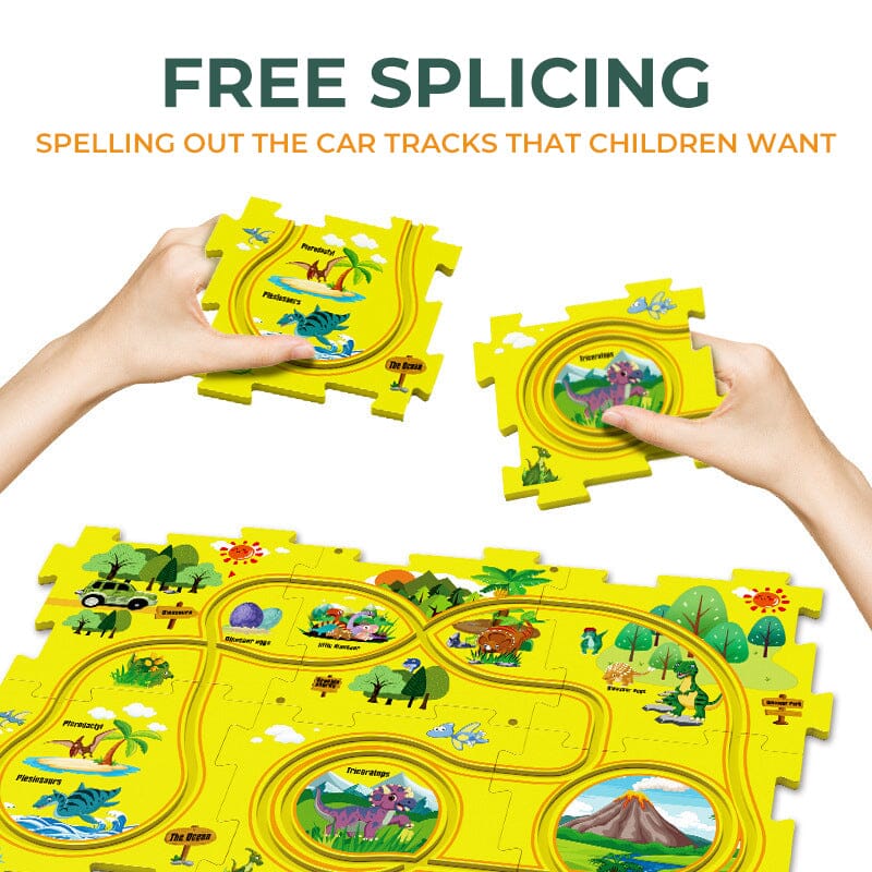 Sank Puzzle Track Car Play Set