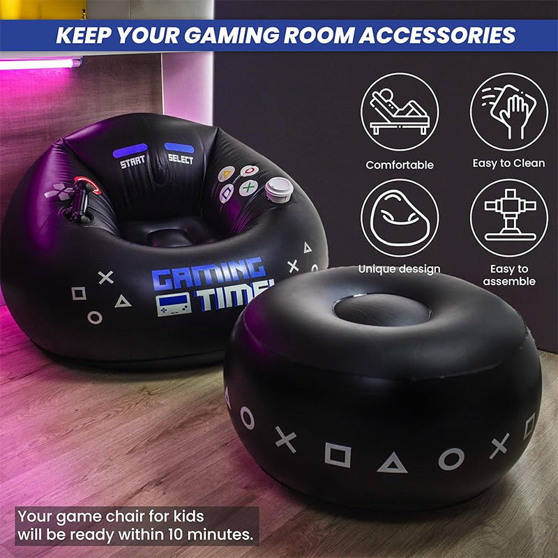 Sakerplus® Inflatable Gaming Bean Bag Chair