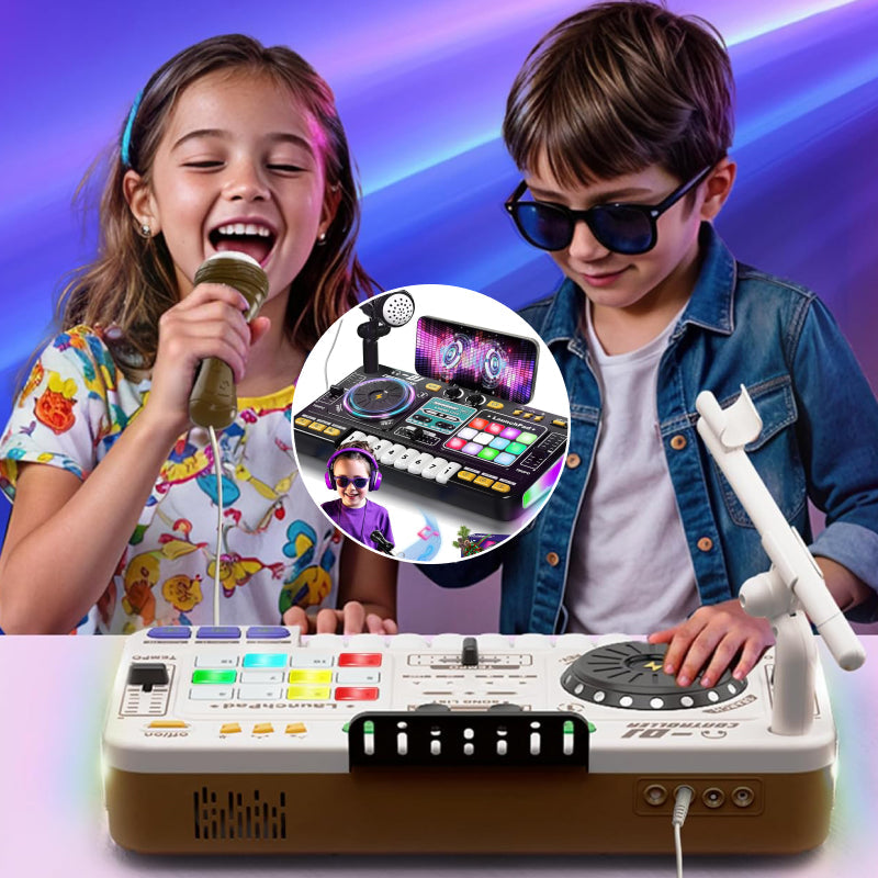 Sakerplus® Kids DJ Mixer Table With Microphone