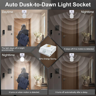 Sakerplus® Motion Sensor Light Socket Adapter