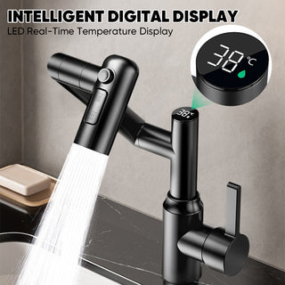Sakerplus Bathroom Faucet With Temperature Display