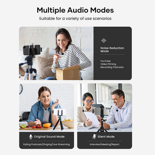 Sakerplus Wireless Lavalier Microphone with Case