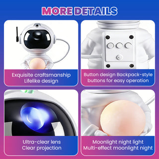 Sakerplus® 3 In 1 Astronaut Galaxy Projector