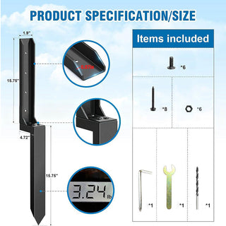 Sakerplus® Fence Post Repair Kit