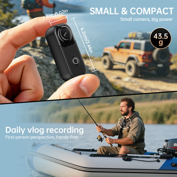 Sakerplus® Mini 4K Wearable Action Camera