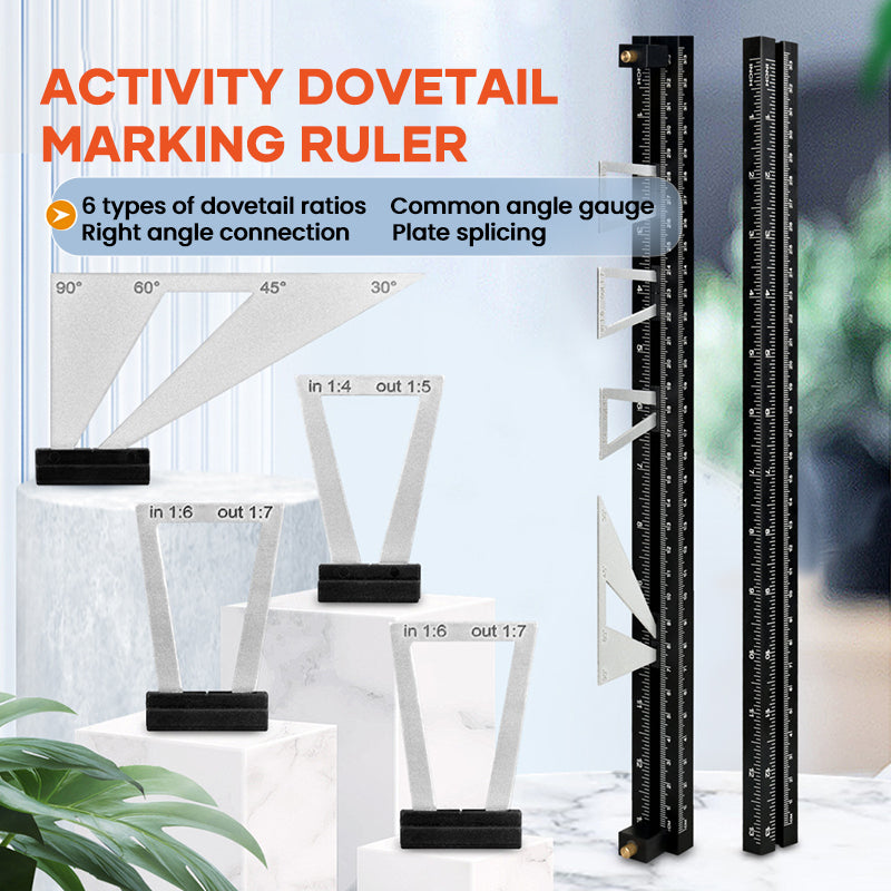 Saker Adjustable Dovetail Marking Ruler