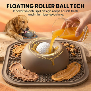 Sakerplus® Interactive Slow Feeder Lick Bowl