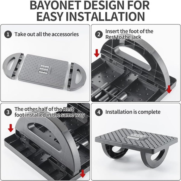 Sakerplus® Under Desk Footrest For Office Comfort