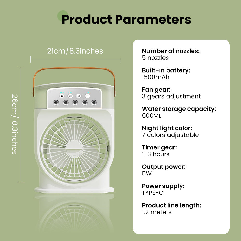 Sakerplus Portable Air Conditioner Cooling Fan