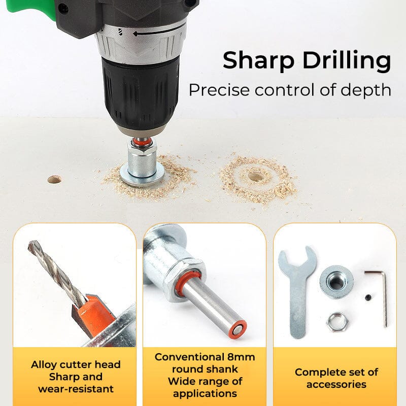 SAKER® Countersink Set with Adjustable Drill Bit