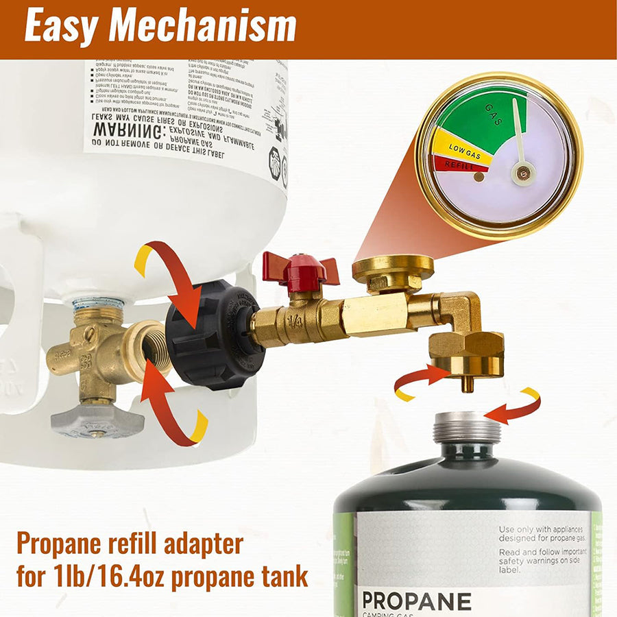 Saker Propane tank filling adapter