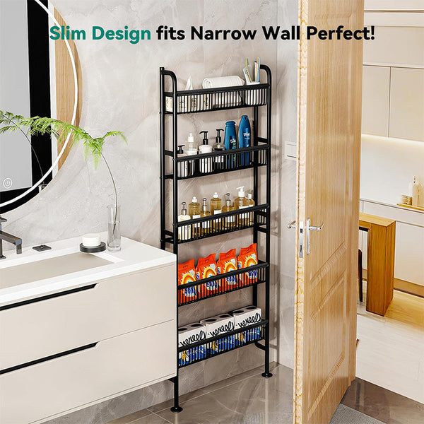 Sakerplus® Slim Behind Door Storage Rack Organizer