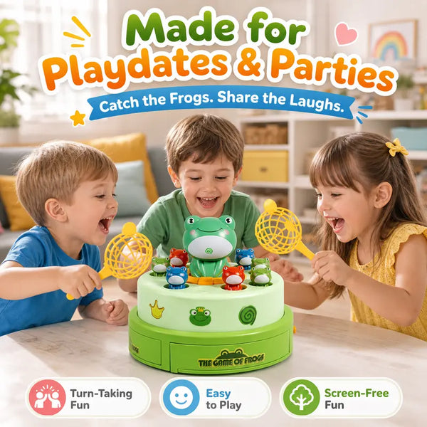 Sakerplus® Kids Frog Bounce And Catch Game