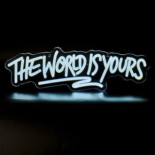 Sakerplus® The World Is Yours Neon Sign