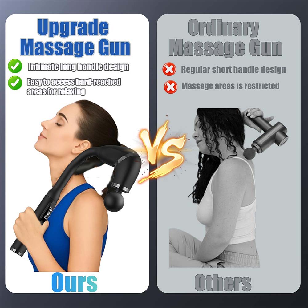 Sakerplus Curved Head Massage Gun