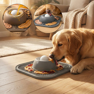 Sakerplus® Interactive Slow Feeder Lick Bowl