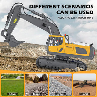 Sakerplus 9-Channel RC Metal Bulldozer