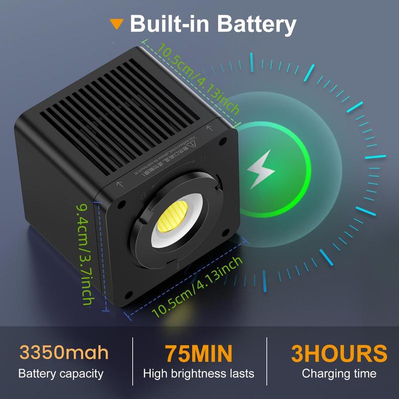 Sakerplus Portable RGB Studio Lighting for Vlogs