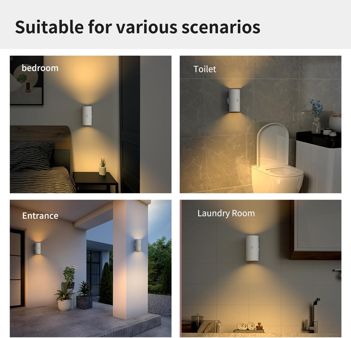 Sakerplus® Magnetic Rechargeable Color-Changing Sconce