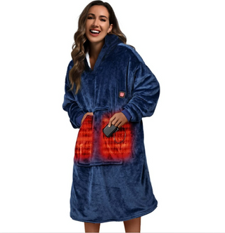 Sakerplus Cordless Oversized Heated Hoodie Blanket