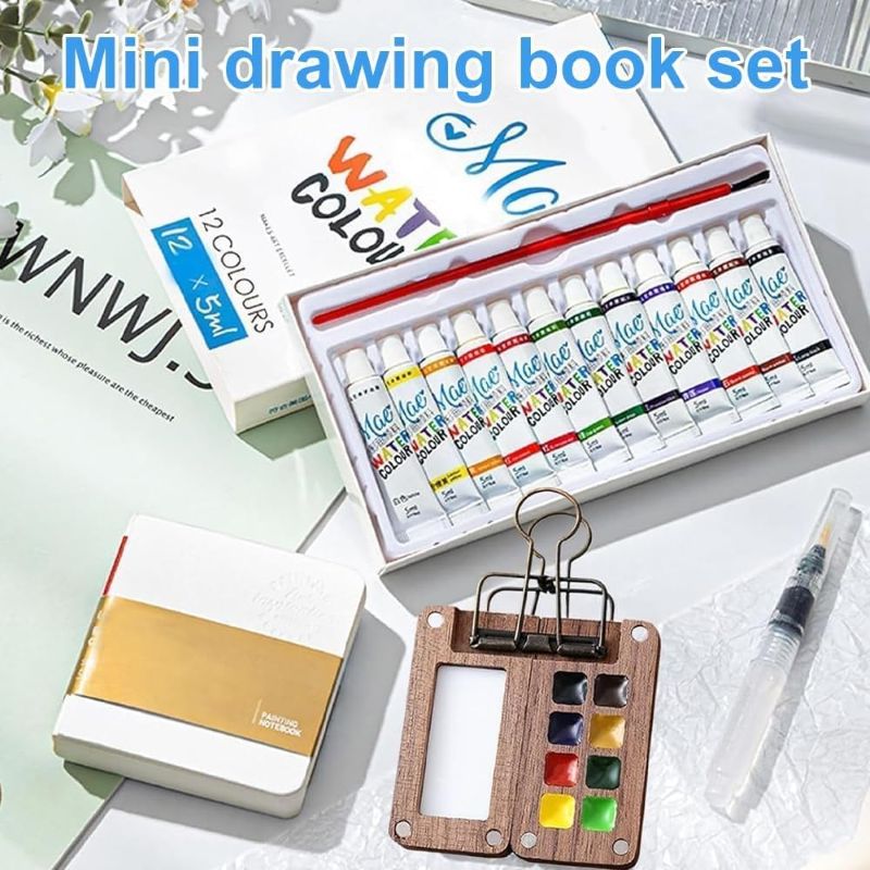 Sakerplus® Mini Pocket Watercolor Paint Set