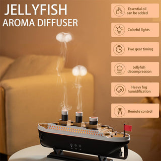 Sakerplus® Jellyfish Steam Boat Aroma Diffuser