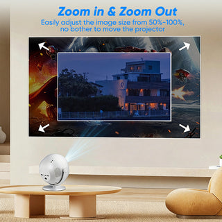 Sakerplus® 4K Mini Projector With WiFi6