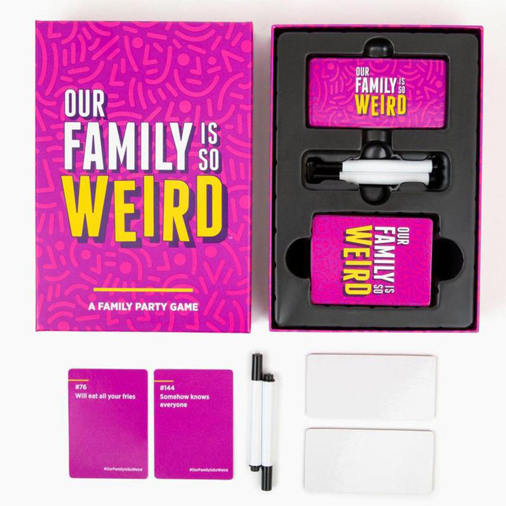 Sakerplus® Weird Family Most Likely Card Game