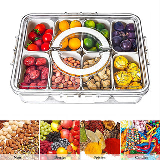 SAKER® Divided Serving Tray with Lid and Handle 1