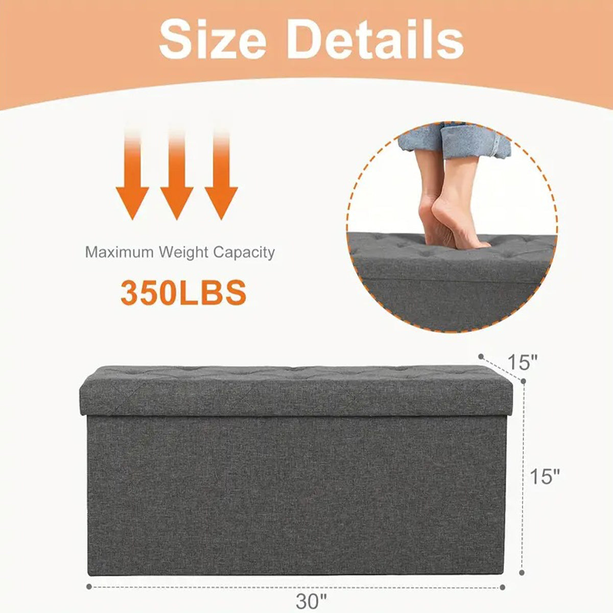 Saker Storage Ottoman