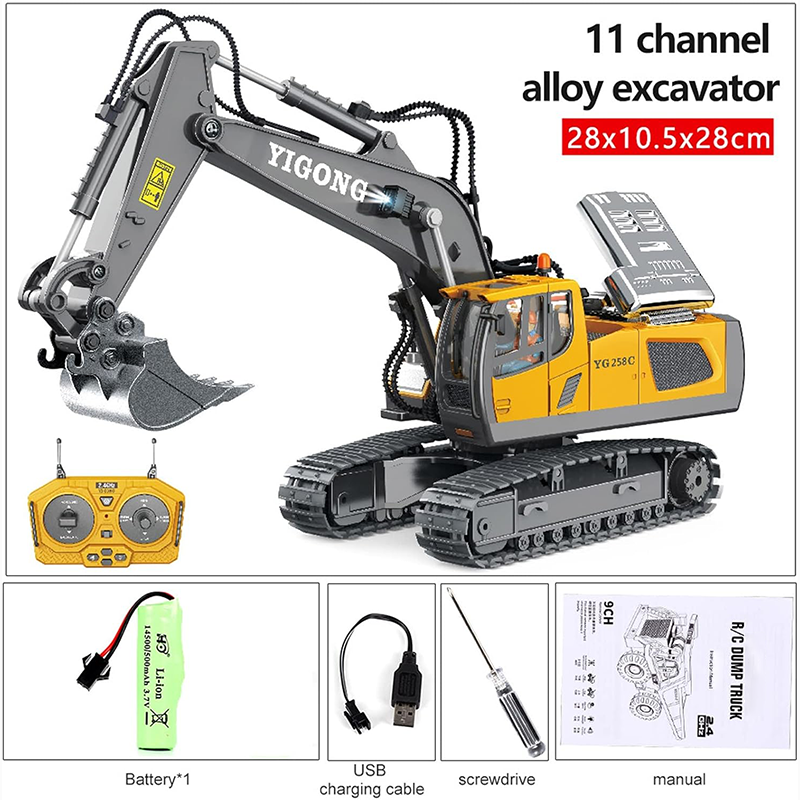 Saker Remote Control Excavator Construction Toys