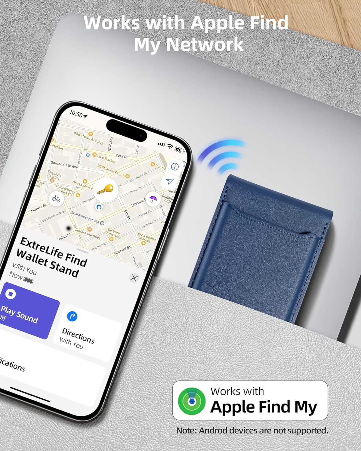 Sakerplus Magnetic Wallet With Adjustable Stand