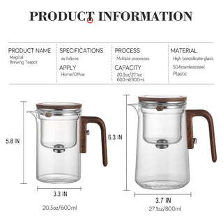 Sakerplus Enchanti Glass Tea Pot