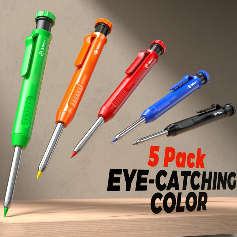Sakerplus Carpenter Pencil Set With Sharpener