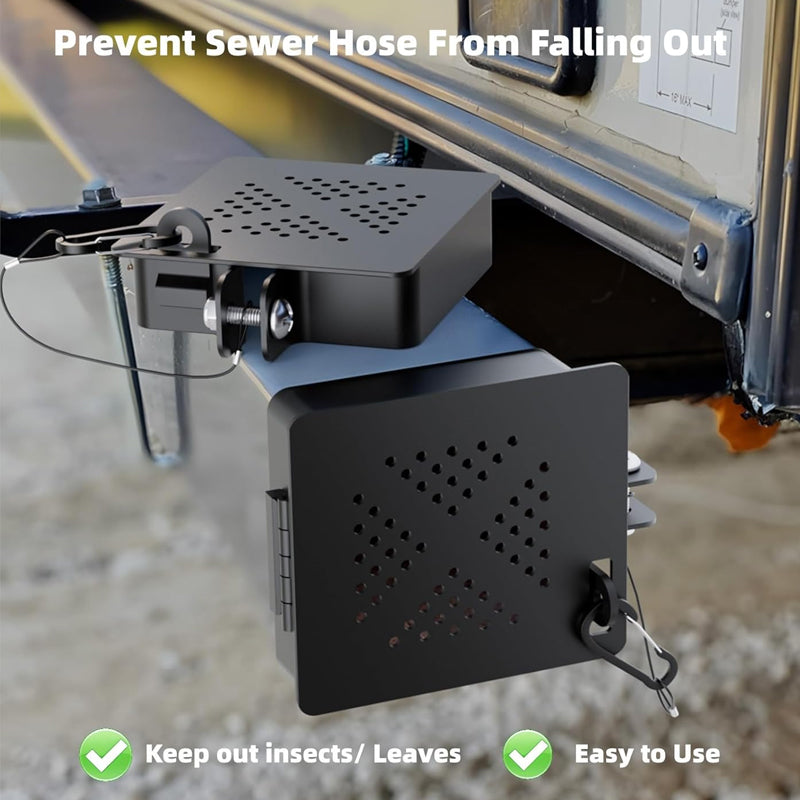 Sakerplus Aluminum RV Bumper End Cap Set