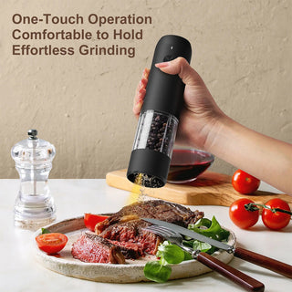 Sakerplus® Rechargeable Automatic Adjustable Electric Pepper Grinder