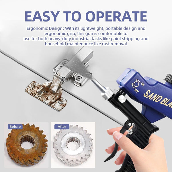 Sakerplus® Portable Anti-Slip Handheld Sand Blaster with Nozzle