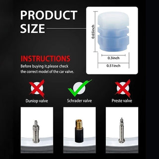 Sakerplus® Universal Fluorescent Tire Valve Caps (4 PCS/Set)