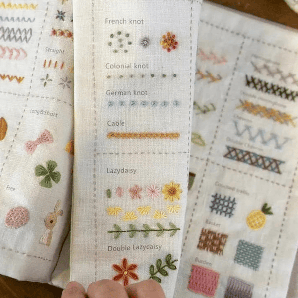 Sakerplus® All-Scenario Embroidery Stitch Book Kit