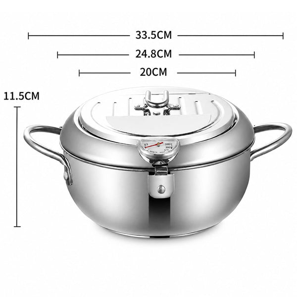 Sakerplus® Stainless Steel Tempura Deep Fryer