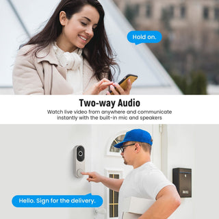 Saker 1080P Wireless Doorbell Video Camera