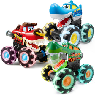 Sakerplus® Monster Truck Toys For Toddlers Boys 3 pack
