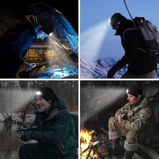 Sakerplus® Bluetooth Beanie with LED Light & Removable Speakers