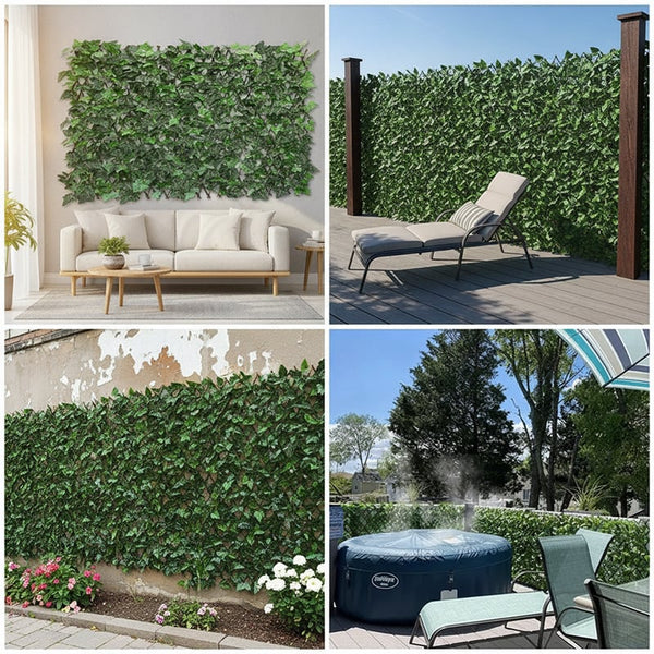 Sakerplus® Expandable Artificial Faux Ivy Privacy Fence