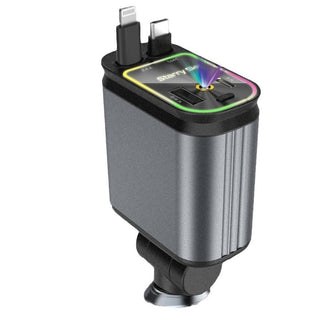 Sakerplus® 4 in 1 Retractable Car Charger