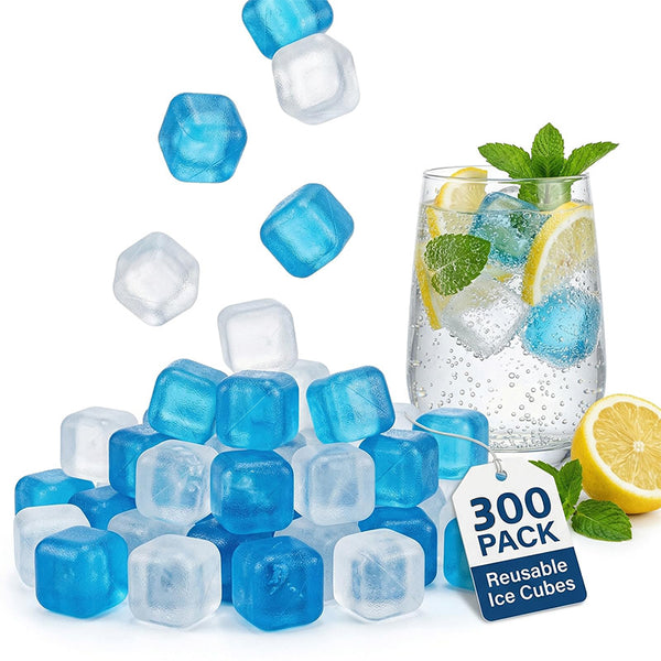 Sakerplus® Reusable BPA-Free Refreezable Plastic Ice Cubes