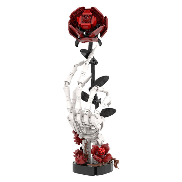 Sakerplus® Skeleton Hand Rose Building Block Set