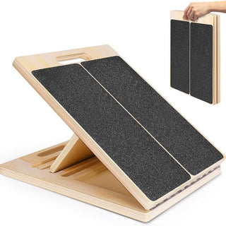 Sakerplus® Adjustable Wooden Slant Board Stretching